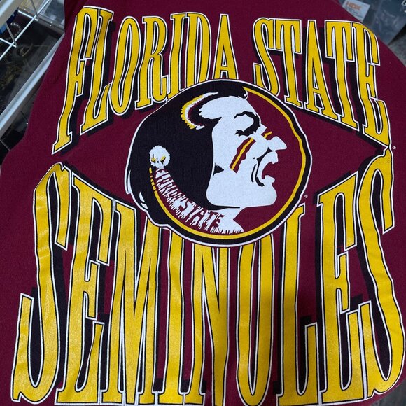 Hanes Crew Neck Sweatshirt Florida State Seminoles Size L Large VTG - Picture 5 of 6